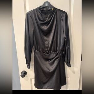 Zara Black Long Sleeve Dress